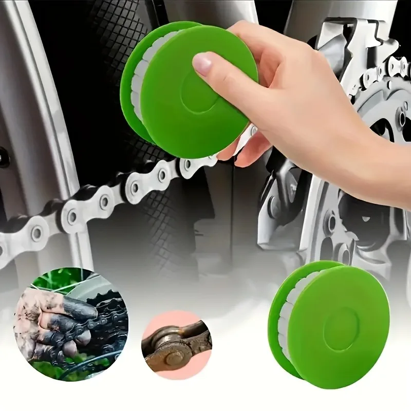 Herramienta portátil para engrasar cadenas de bicicleta, mantenimiento sin esfuerzo con lubricante antioxidante, elementos esenciales para el mantenimiento de bicicletas, material PP, 1 ud.