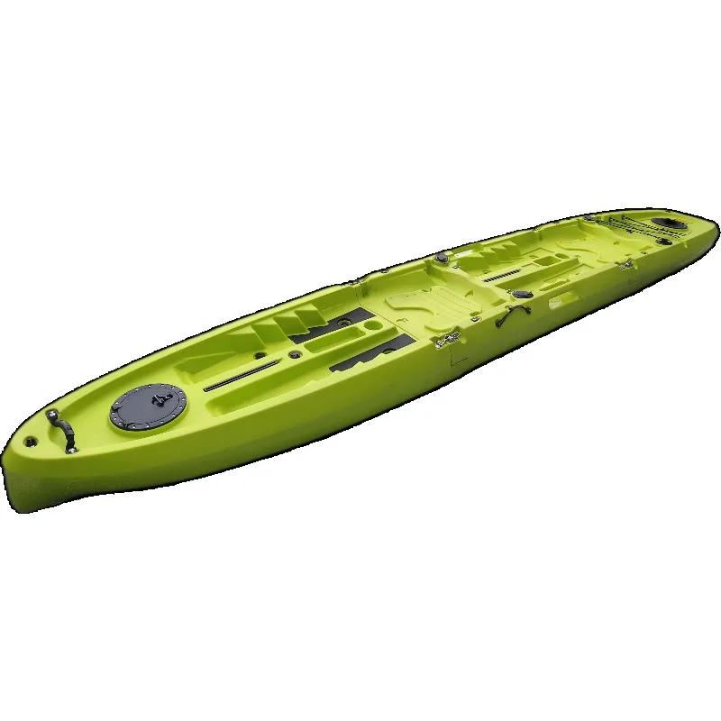 

Inflatable 2-Person Fishing Kayak - Foldable Canoe for Tandem Angling, Durable for Water Trips