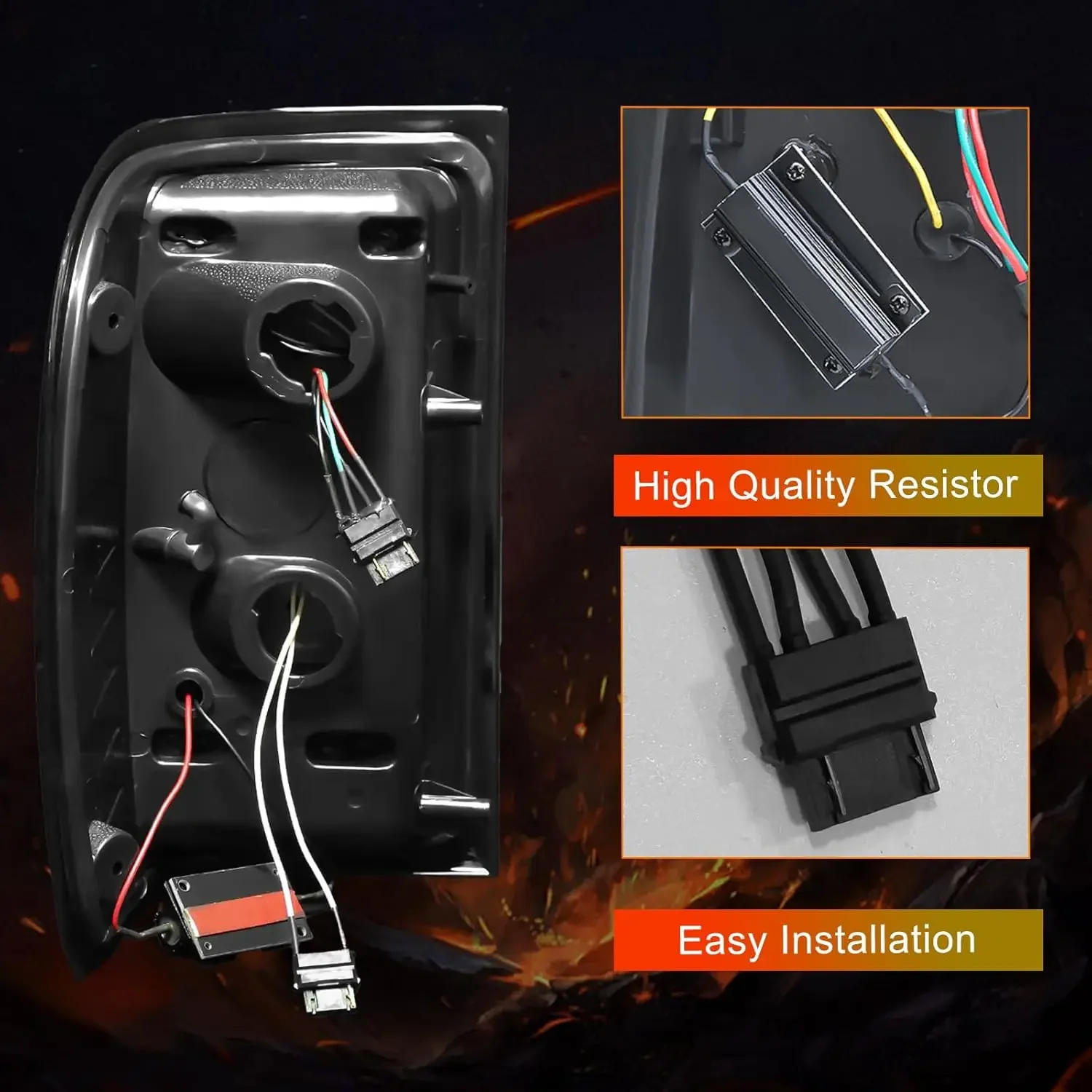 LXBY Full LED Tail Lights for Ford Ranger 2001-2011 LED Taillight Assembly Turn Signal Lights Running Brake Reverse Light view 4