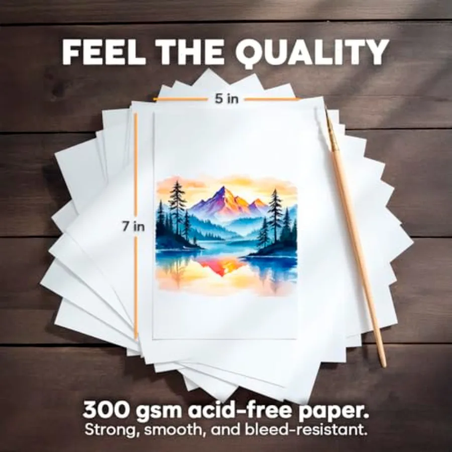 32 Sheets Watercolor Paper Pad - 7