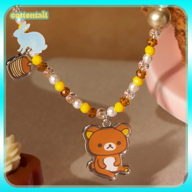 

Original Boxfun Rilakkuma Gulugulu Series Necklace For Girl Trendy Blind Box Collectible Toys Ornament Girl Gifts