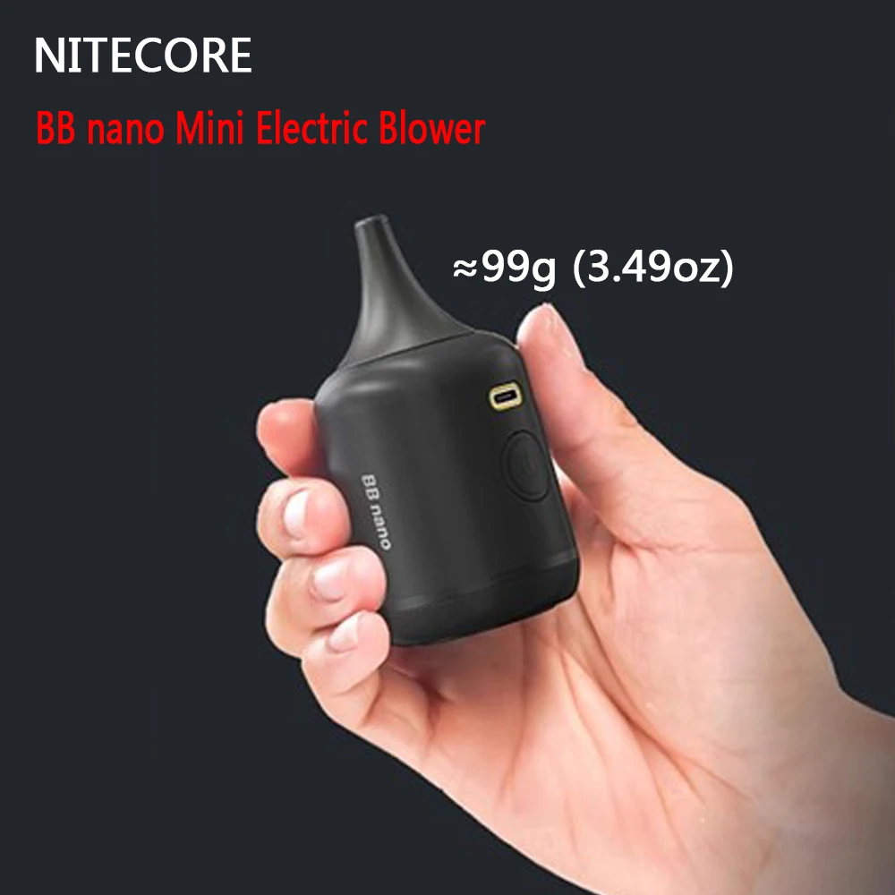 NITECORE BB nano Electric Camera Air Blower Mini Cordless Vacuum Cleaner Len Sensor Duster for Canon Sony Keyboard Anime Car Pet