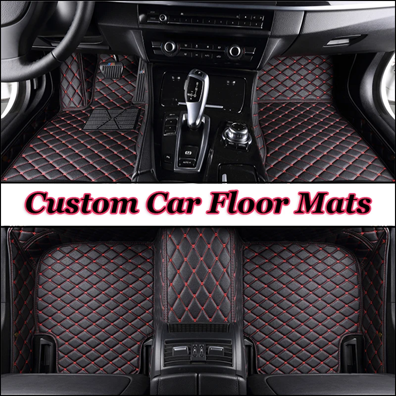 Car Floor Mats For VW Volkswagen Passat B5 B5.5 1997~2005 Protective Carpets Luxury Leather Mat Rugs Pad Durable Car Accessories