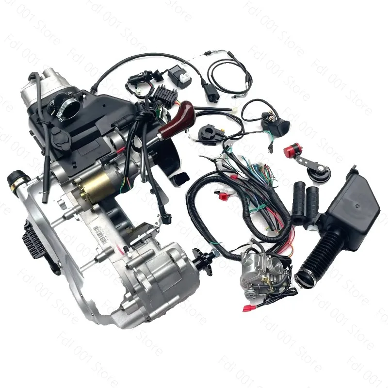 Four-Wheel ATV Steel Tube Kart Motorcycle 150/200cc Engine GY6 Continuously Variable Speed Built-in Reverse Gear view 5