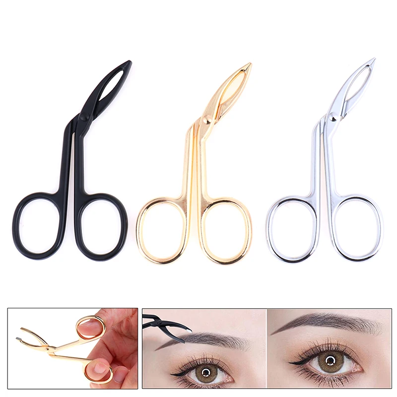 Eyebrow Tweezers Face Hair Removal Scissors Cosmetic Trimmer Eyelash Clipper
