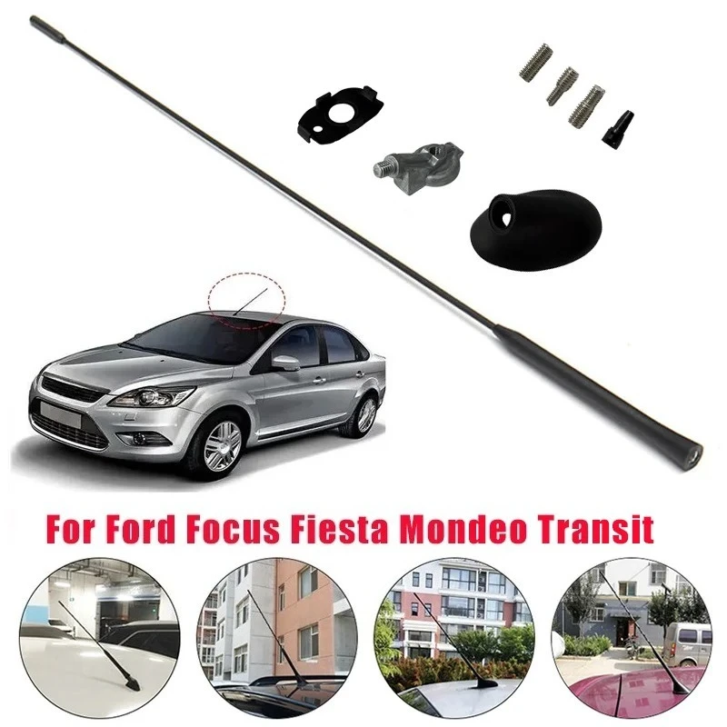 Antena de radio AM/FM para coche, base de montaje en el techo, compatible con Ford Focus Mondeo KA Fiesta, para Ford Focus 95GP18828AF 1508144 1087087