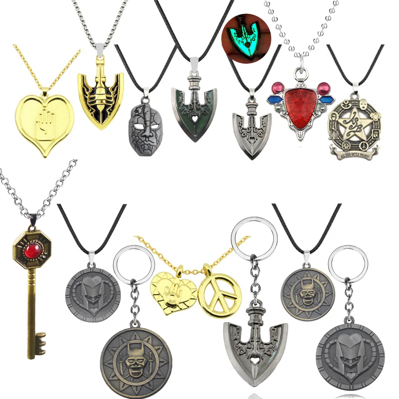 أنيمي جوجوس غريب مغامرة القلائد تأثيري هيغاشيكاتا جوسوكي كوجو جوتارو القاتل الملكة السهم قلادة قلادة مجوهرات هدية #1