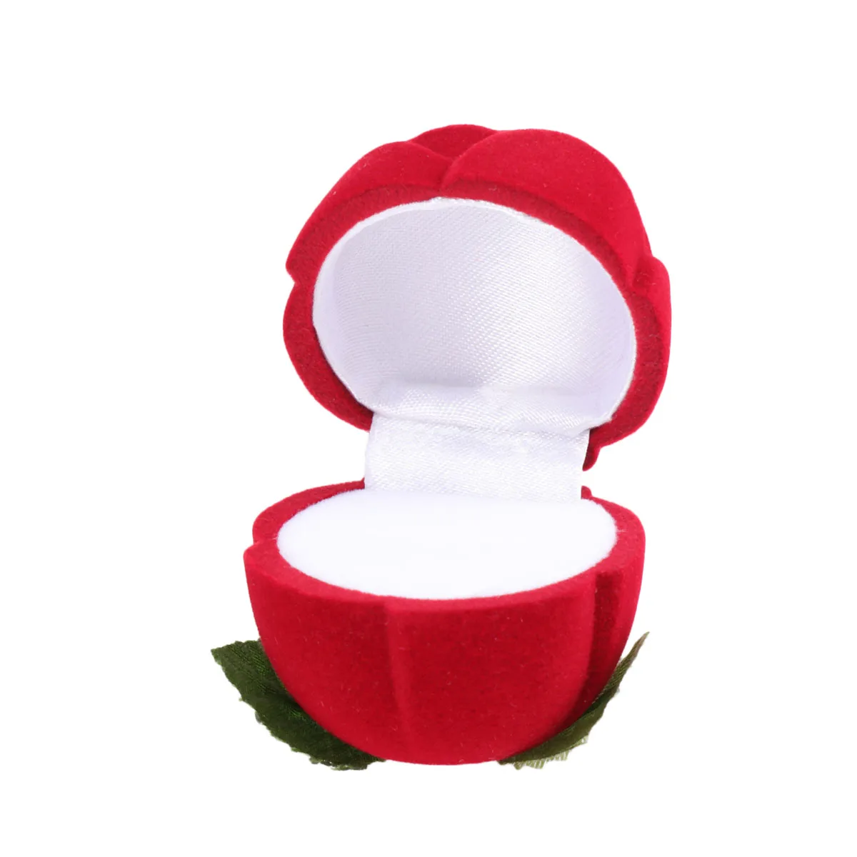 

Flocking Jewelry Box Portable Travel Ring Stud Case Flocking Jewelry Storage Organizer for Earrings Pendants Cufflinks With