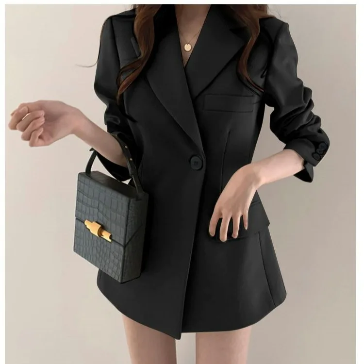 スリムフィット レトロ 香港風 スレ レディース ジャケット カジュアル 学生風 シック トップス 秋用 ポリエステル繊維 多用途 アンサンブル