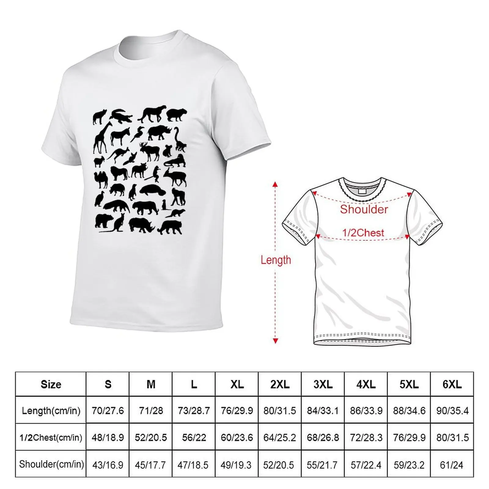 Exotic Menagerie - black T-Shirt valentines clothes summer clothes oversized t shirts for men