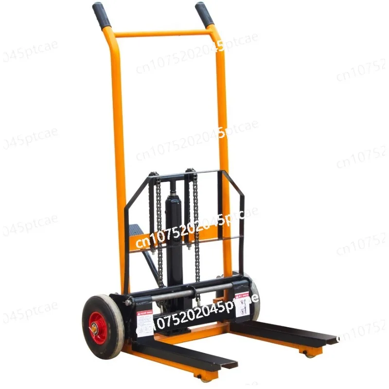 Household Small Hydraulic Lift, Manual Lifting, Loading and Unloading Forklift