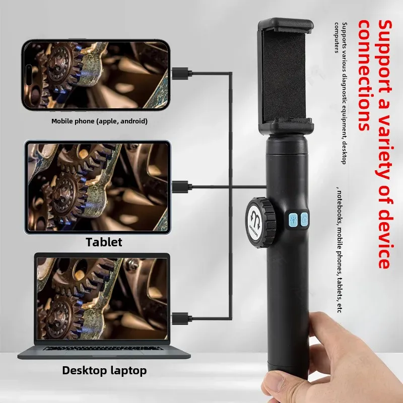 360 Degree Steering Endoscope Handheld High Temperature Industrial Car Repair Endoscope High Definition Camera Endoscope