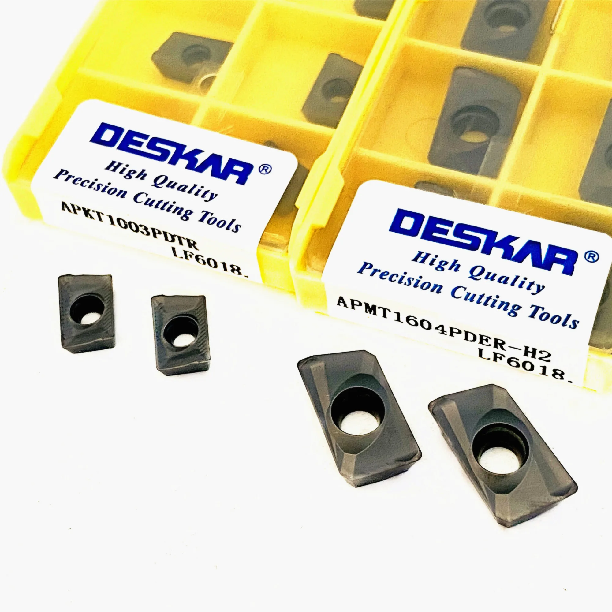 DESKAR APMT1604 APMT1135 PDER PEER XM H2 M2 QM LF6018 Plaquette en carbure indexable pour fraisage, outil de tournage CNC pour acier inoxydable