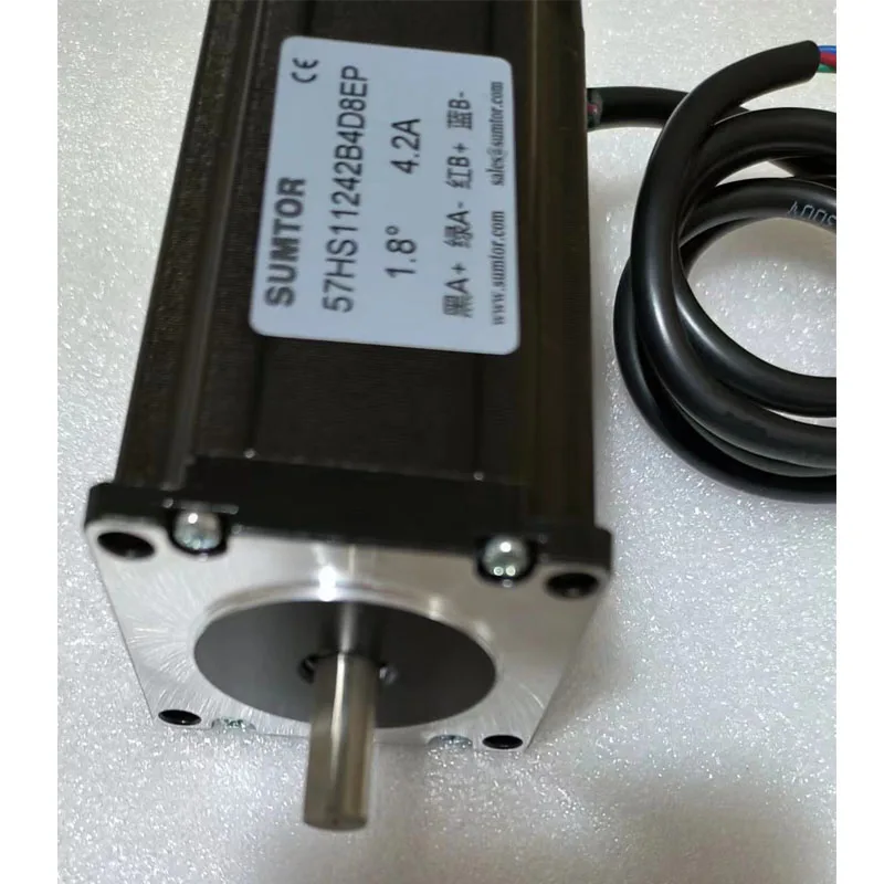 Nema23ステッピングモーター,2相,4線式,112mm,3nm1.8 °,シャフト長4.2a,21mm,ダブルシャフト直径8mm,高性能,ハイブリッドモーター