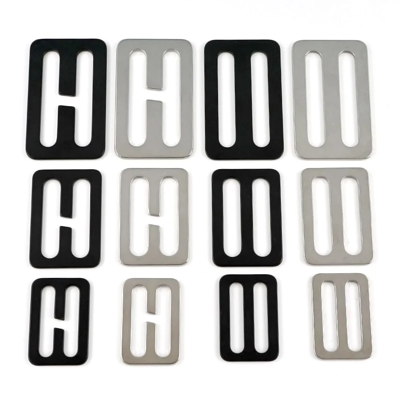 

4/10 шт. 20-50 мм регулируемые пряжки-слайдеры из нержавеющей стали для ремней сумок, карабинов, регулируемых колец, фурнитуры для ошейников для животных