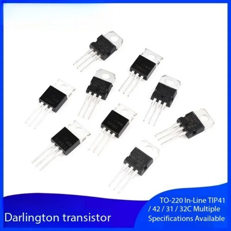 5PCS TIP41C TIP122/120/125/127/42C/31/32C/142/147T transistor TO220 in-line