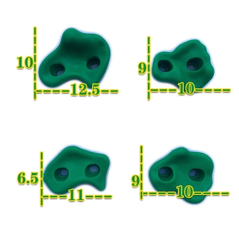 البلاستيك حجر تسلق نقاط الاطفال الرياضة فريق التدريب البدني الرياضة في الهواء الطلق اكسسوارات تسلق شجرة أطقم مع تشديد حزام