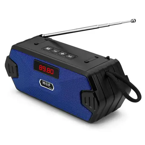 휴대용 무선 블루투스 호환 스피커베이스 열 야외 USB 스피커 FM 라디오 AUX TF MP3 전화