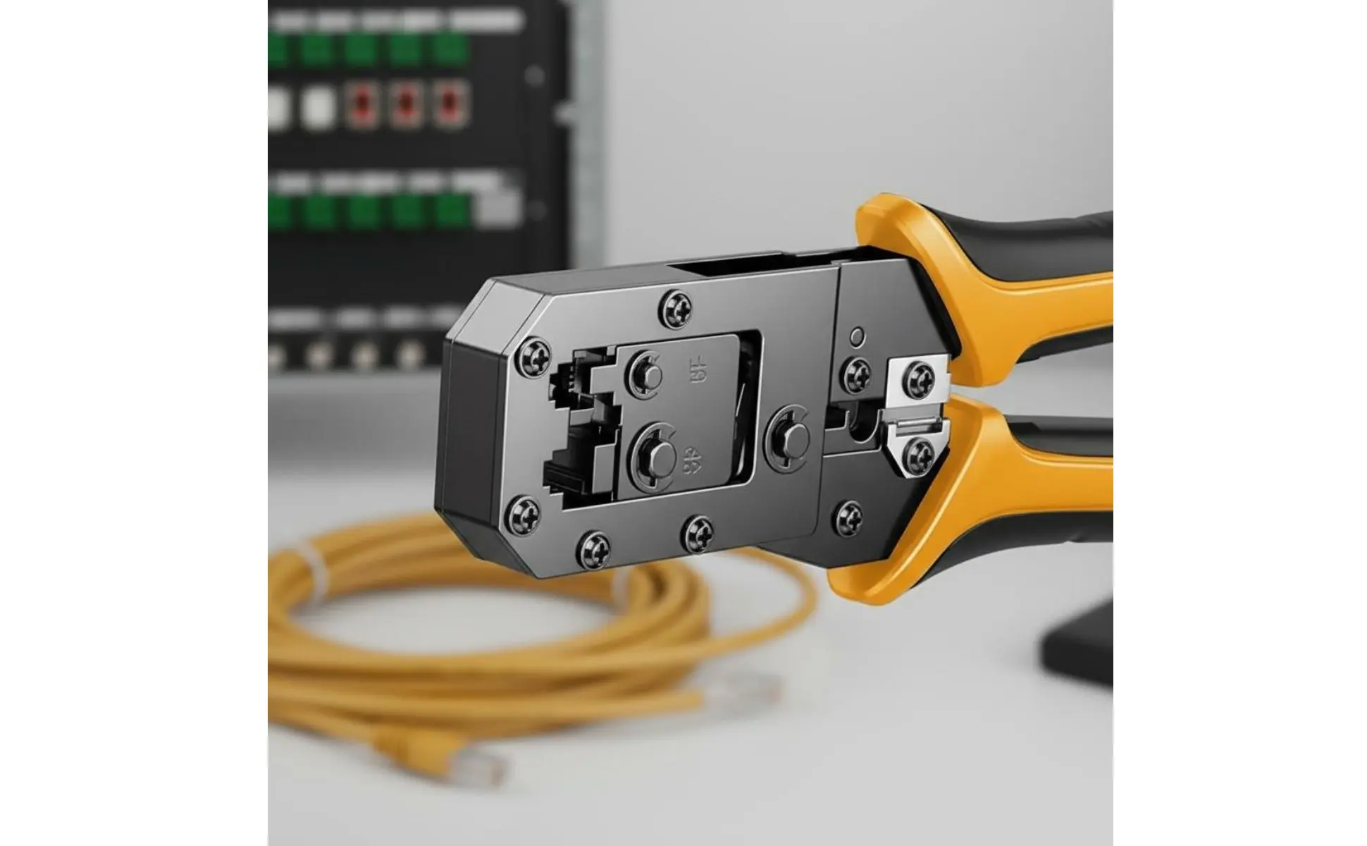 Crimping Tool Multi-Functional Network Wire Crimper Wire Crimper and Insulation Remover Ergonomic Handle Crimping Tool Multi-Functional Network Wire Crimper Wire Crimper and Insulation Remover Ergonomic Handle