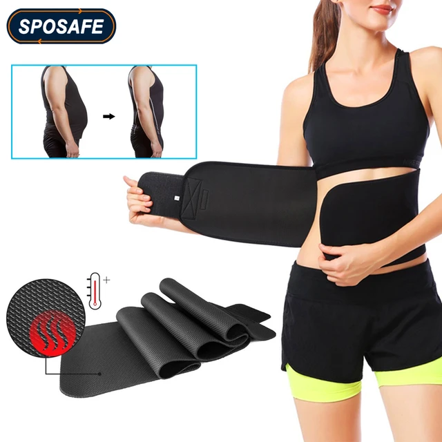 Fitness Neoprene Lumbar Waist Trimmer Belt Weight Loss Sweat Band Wrap Fat Tummy Stomach Sauna Sweat Belt Men Women Sports Gym AliExpress