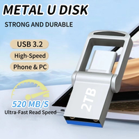 2025 Mini 2TB Flash Drive USB 3.0 Fast Type C Pen Drive Memory Stick High Speed Data 512GB For Computers Phone PC Fast U Disk