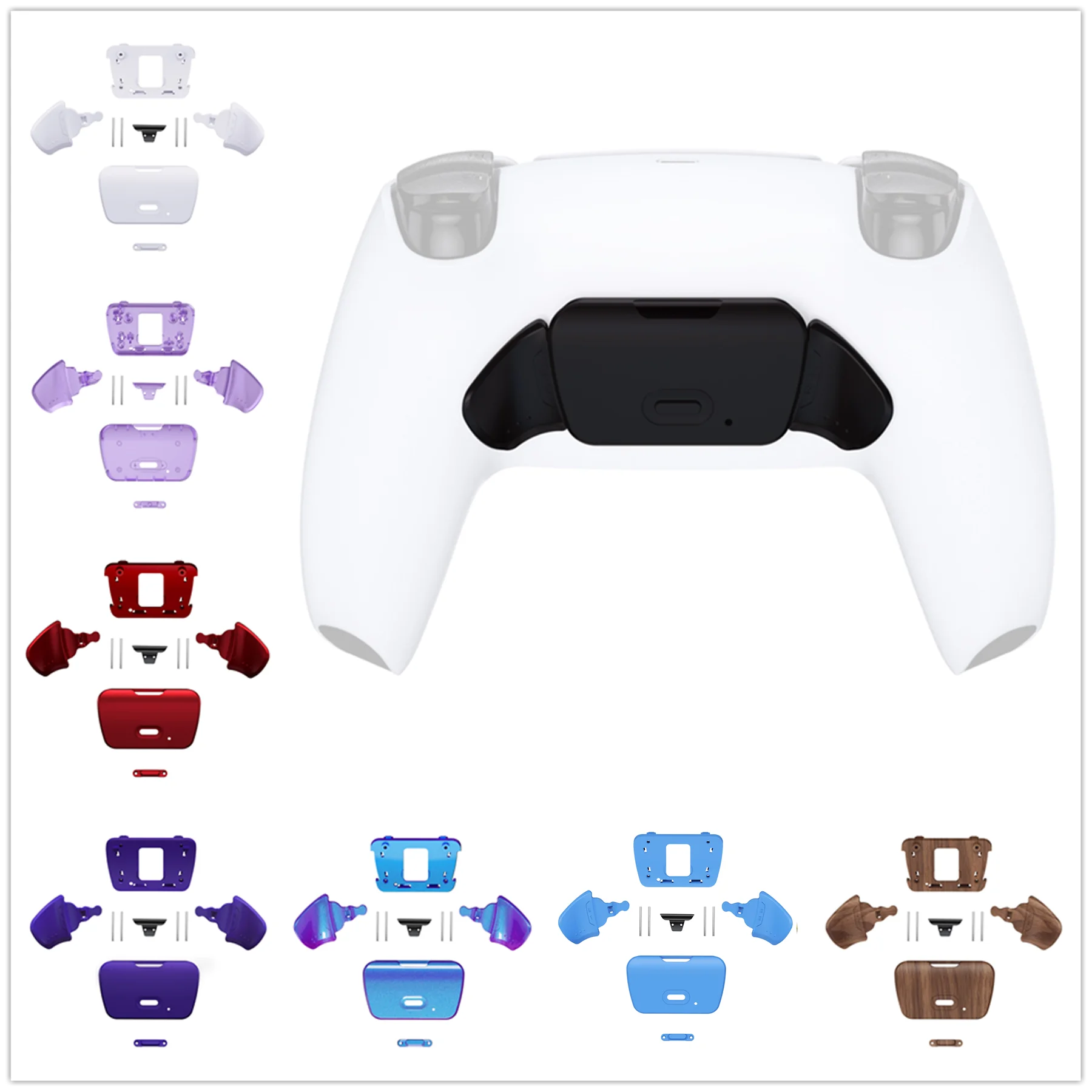 อะไหล่ชุดรีโมต K1 K2ปุ่มหลังสำหรับ ps5ขึ้น-ไม่รวมตัวควบคุมและบอร์ดรีมับ