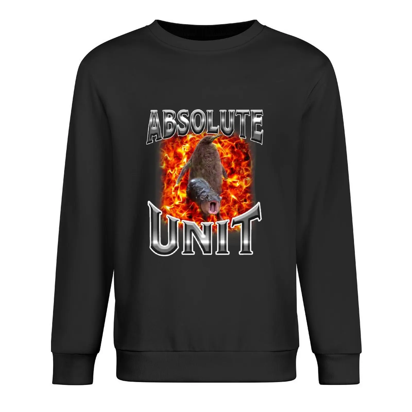 

Absolute Unit Funny Moo Deng Hippo And Pesto Pengui Meme For Fan, Gift For Animals Lovers Pullover men wear autumn sweatshirt