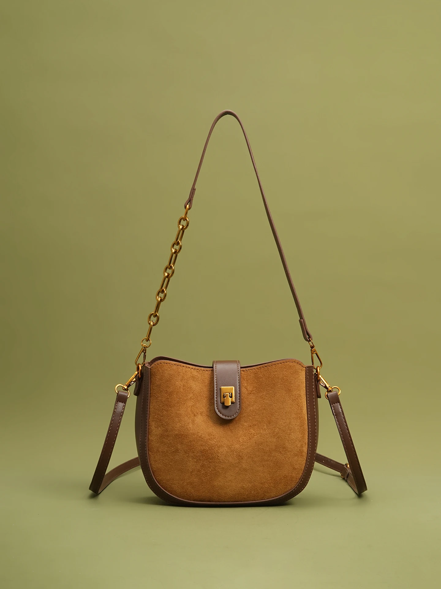 

Vintage Suede/PU Leather Shoulder Bag for Women Fashion Luxury Saddle bags Crossbody Handbags Specially designed for women