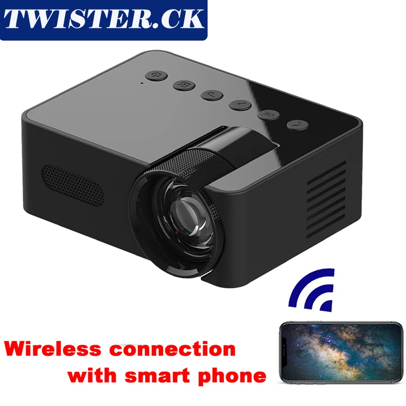 

New High Quality YT100 WiFi Portable Projector HD Mini Video Projector Home Video Smart Projectors For Phones Laptops Computer