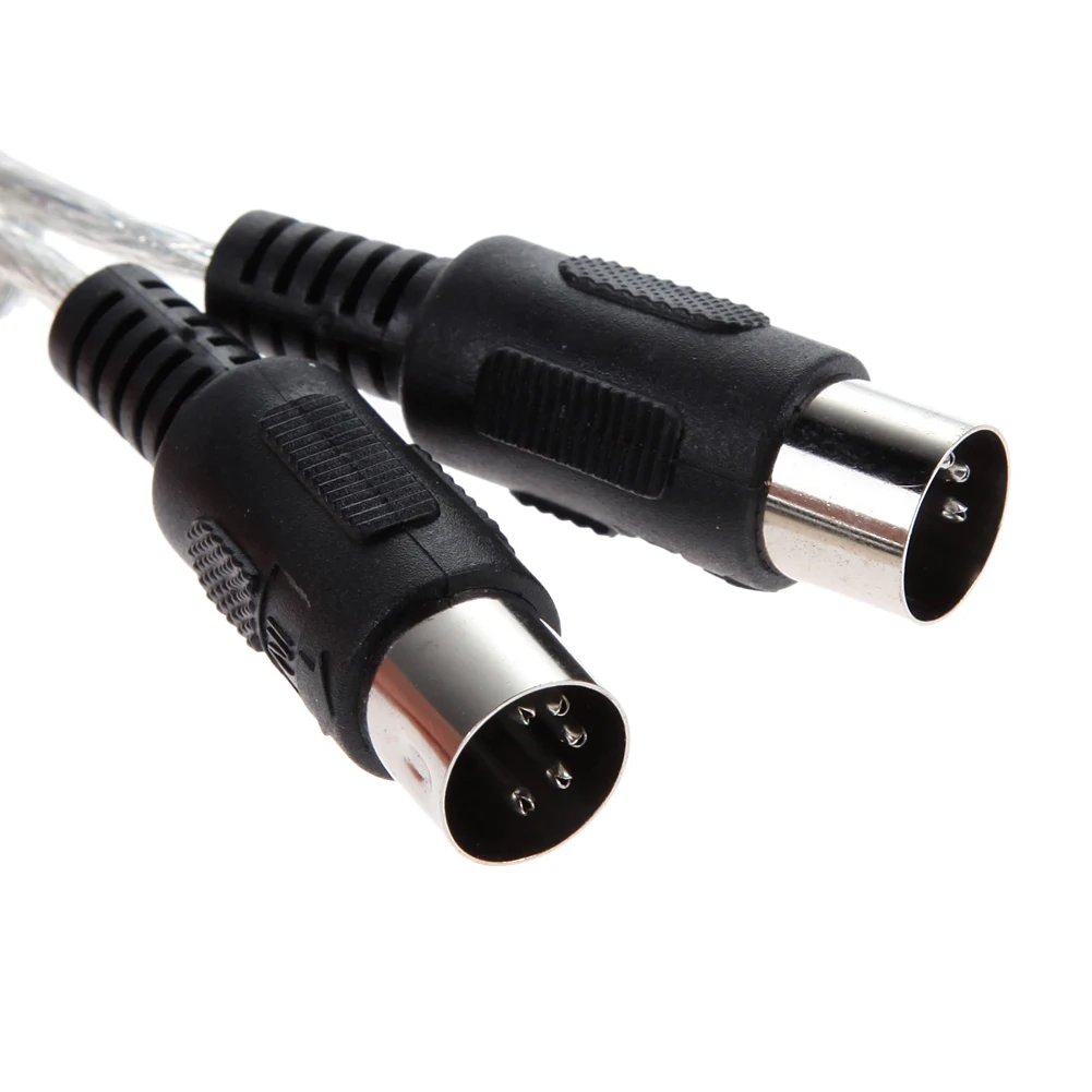 USB to MIDI 케이블 컨버터 PC to 신디사이저 음악 스튜디오 키보드 인터페이스 어댑터 코드 윈도우 7용 키보드 컨버터 코드