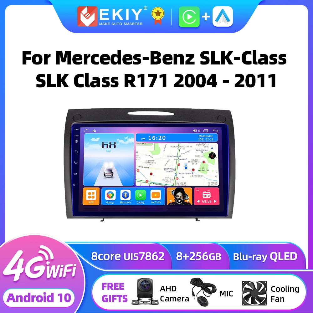 

EKIY T7 Android 10 Car Radio For Mercedes-Benz SLK-Class SLK Class R171 2004 - 2011 Multimedia Video Player Carplay No 2din DVD