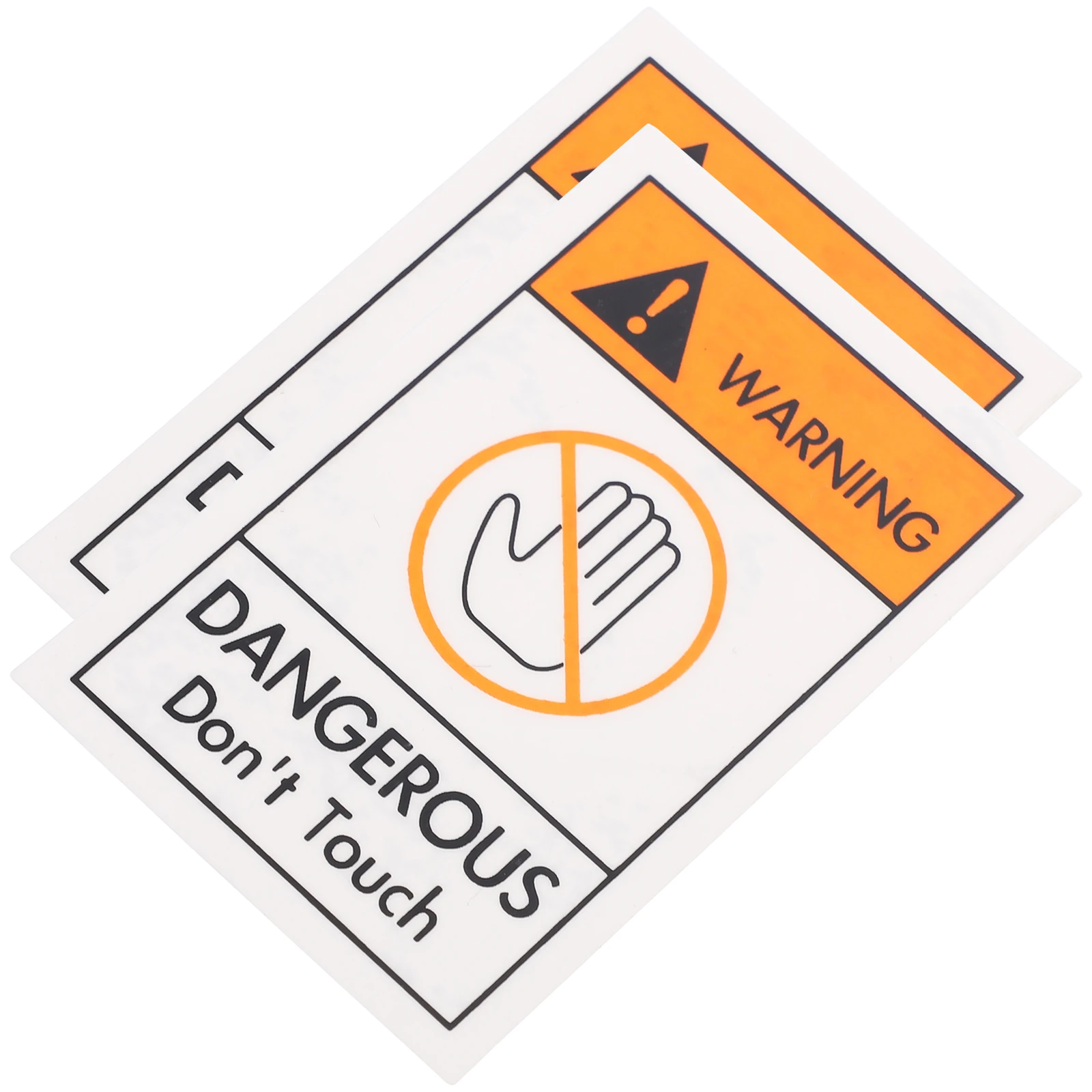2 Pcs Warning Label Decal Please Dont Touch Sign Decals Not Stickers Safety Keep off Don't Anything