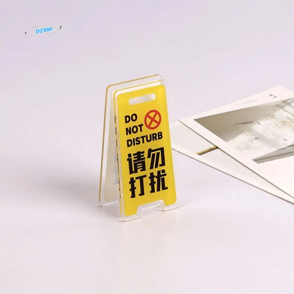 

Transparent PP Clip Warning Sign Acrylic PP Clip Two-sided Acrylic Hand Account Clip Creative Diy Sealing Clip Paper