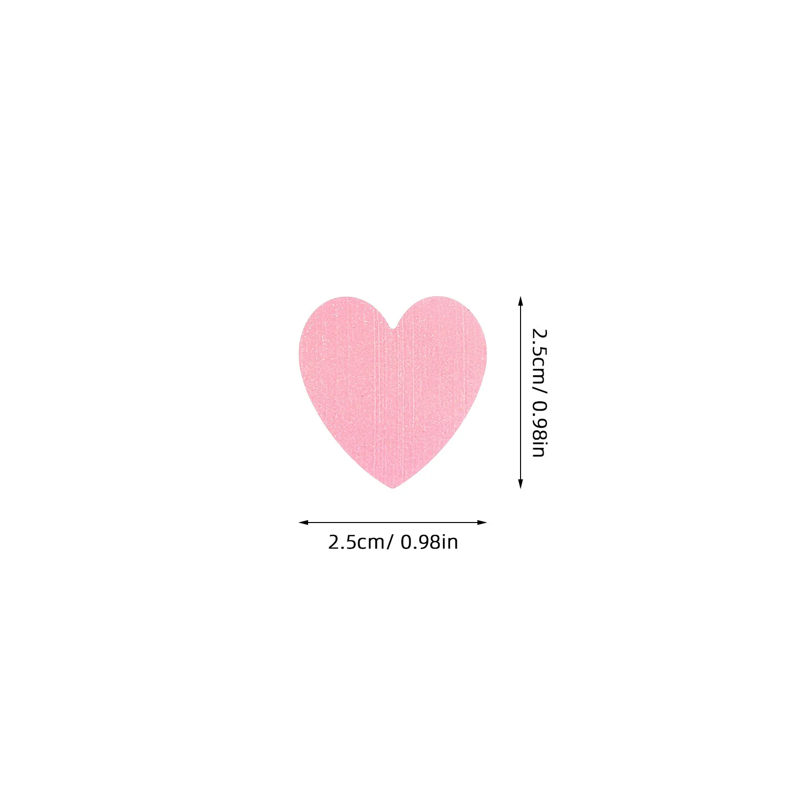 500Pcs Body Tanning Heart Stickers Waterproof Safe Self Adhesive Heart Pattern Sun Tan Labels Perfect for Valentine Banquet view 5