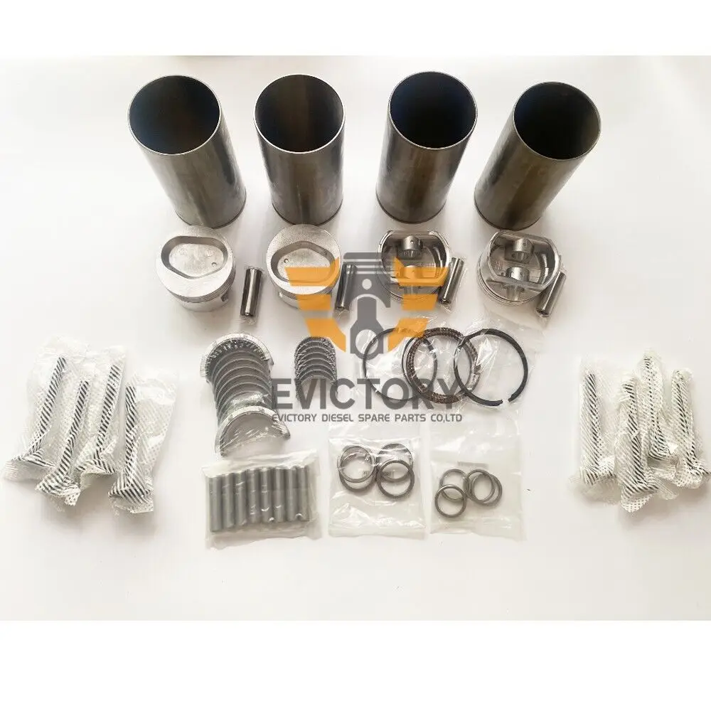 Forklift K25 Rebuild Overhaul kit piston ring valve liner bearing gasket +1pc crankshaft