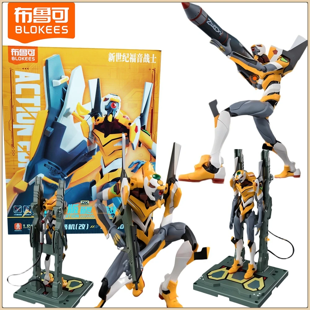 Blokees Neon Genesis Evangelion Action Figures Dettagli squisiti Poses vivaci Giocattoli modello di alta qualità Ornamenti decorativi Regali