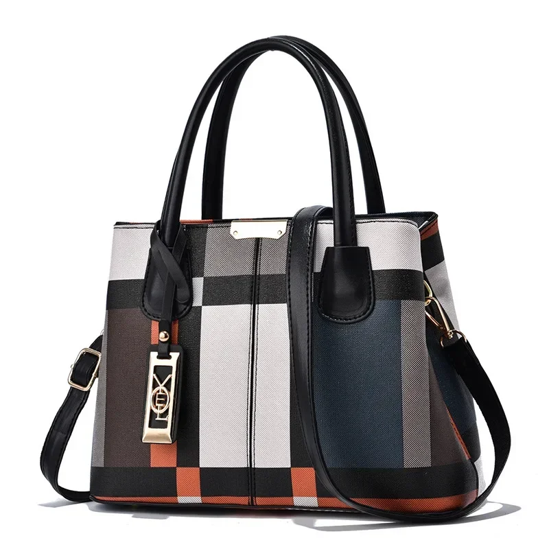 

New Luxury Handbag Women Stitching Wild Messenger Bags Designer Brand Plaid Shoulder Bag Female Ladies Totes