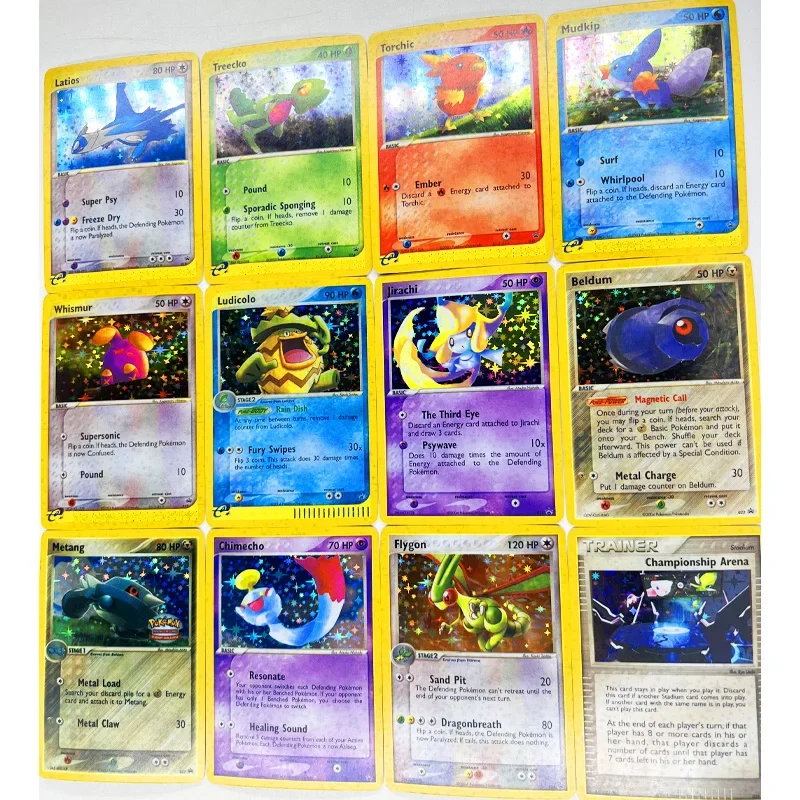 40pcs/set PTCG EX Mew Pokemon Psyduck Toys Hobbies Hobby Collectibles Game Collection Anime Cards