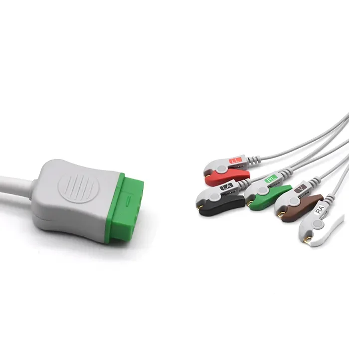 

Cable Solar 3000 5 Leads AHA Clip Cable for Hospital Use