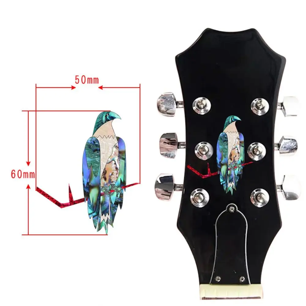 Novelty Guitar Head Sticker DIY Personalise Guitar Panel Sticker Inlay Sticker PVC Guitar Headstock Decal Electric Guitar