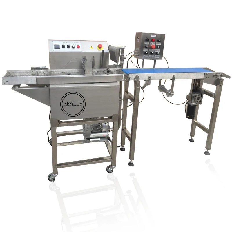Macchina per la produzione di rivestimento automatico per avvolgimento del cioccolato da 8/15 kg con macchina per fusione di tempera del cioccolato in acciaio inossidabile