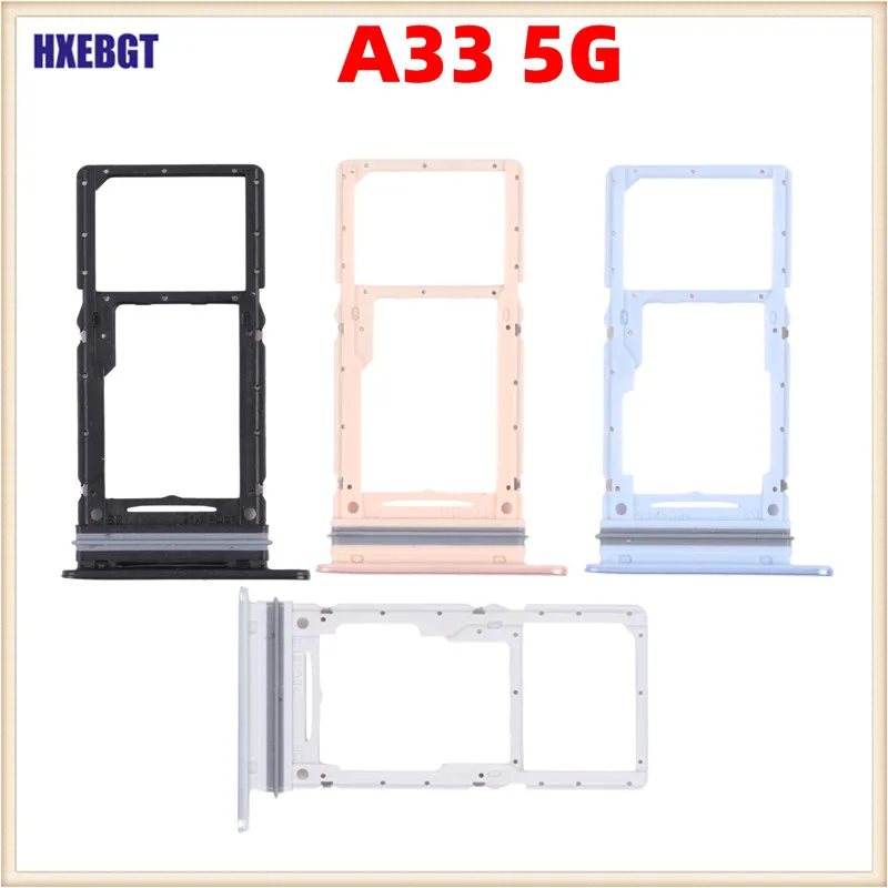 Dual SIM SD Card Slot Holder Tray For Samsung Galaxy A33 5G Phone Housing New SIM Card Adapter Micro SD Card Tray