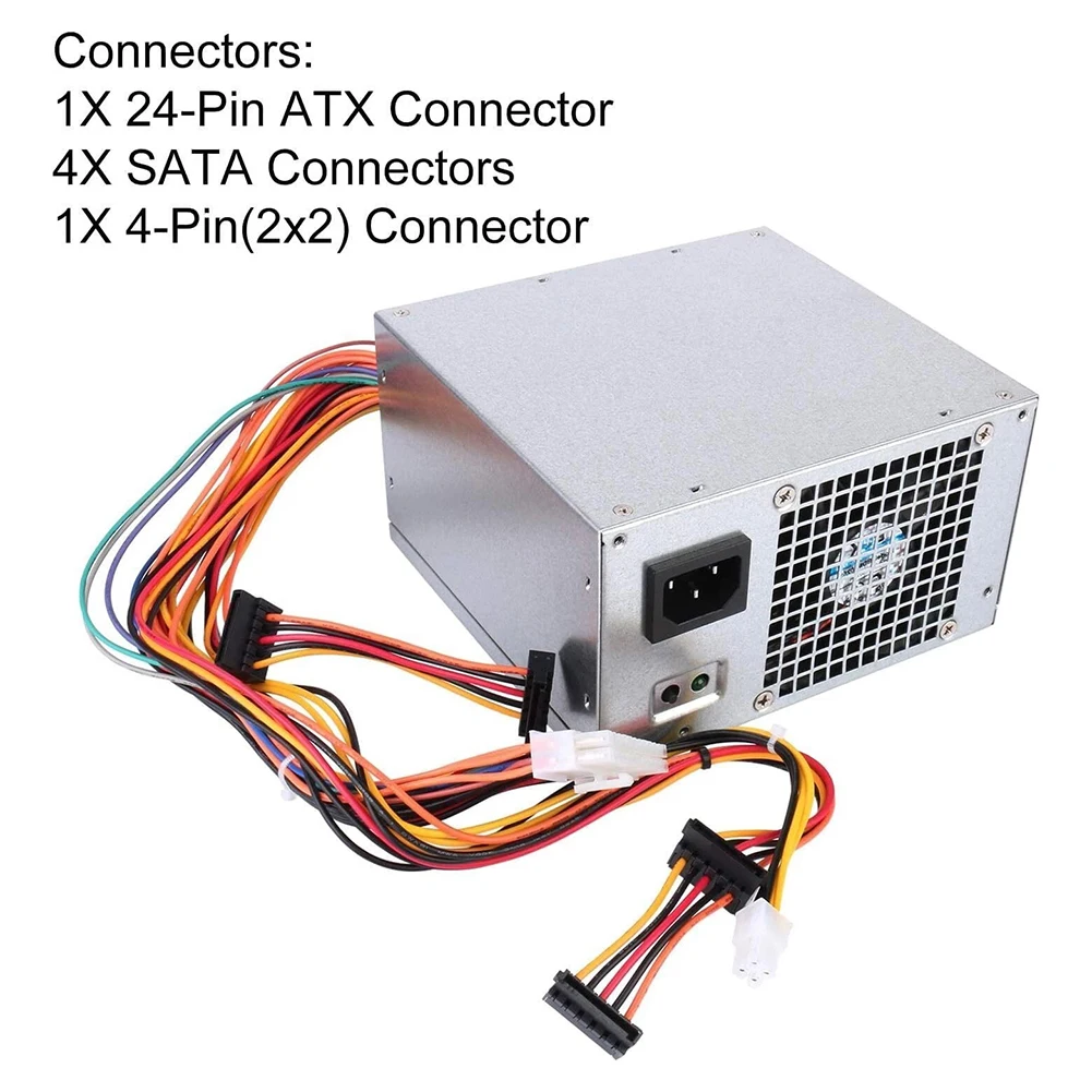 Quiet Cooling Fan Desktop ATX PSU Overvoltage Protection Overcurrent Protection Overtemperature Protection For Dell 3847
