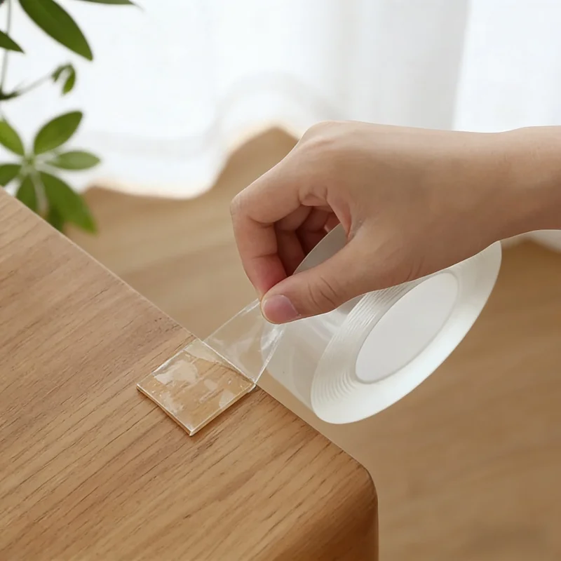 

Многоразовая двухсторонняя лента без следов, с сильной фиксацией, водонепроницаемая, термостойкая, для дома и офиса, прозрачная, для стен, без разметки