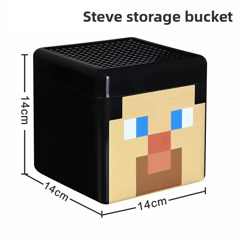 DIY TNT Storage Box Magnetic Building Blocks Snack Toy Block Storage Bucket Plastic Organizer Container Assembly Toys For Kids