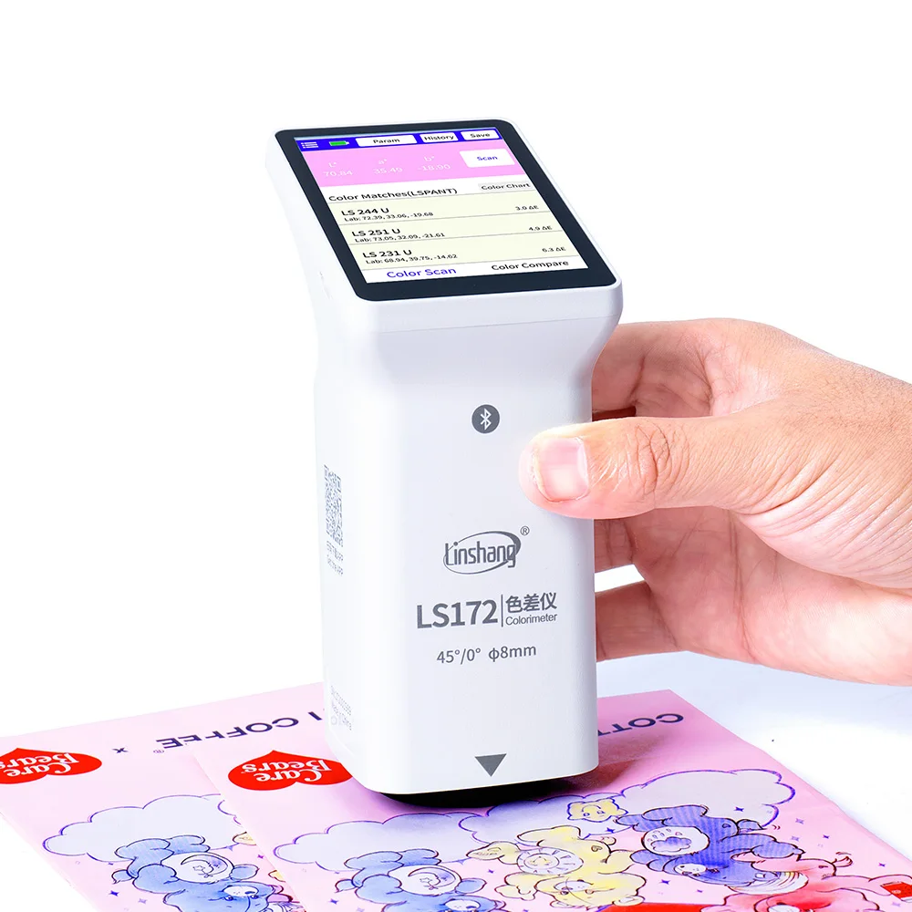 

Hot Sale LS172 45/0 Matte Ink Color Meter Digital Panton Colorimeter With Cie Lab Measurement