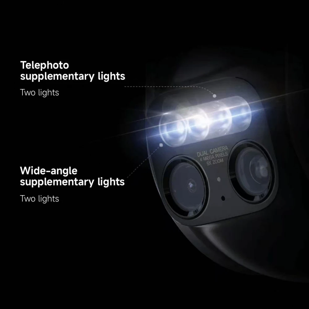 كاميرا Xiaomi الخارجية CW700S 2.5K 9X Zoom IP66 AI كشف المركبات البشرية اللون للرؤية الليلية WiFi Cloud النسخة الصينية #3