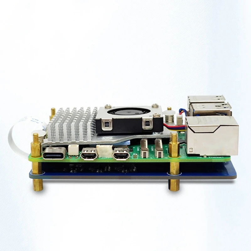 Modulo scheda di espansione per Raspberry Pi 5 PCIE M.2 Scheda di espansione doppia SSD Modulo portatile con protocollo NVME