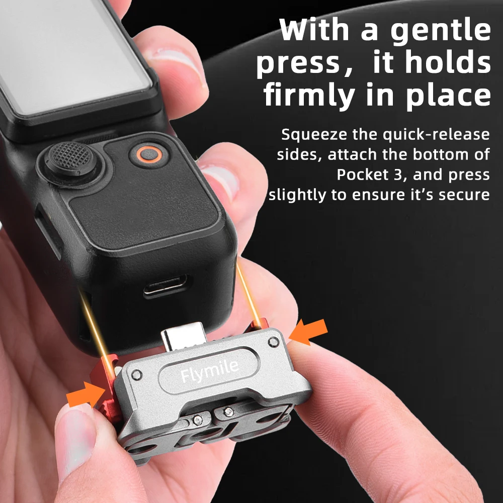 Quick-release Base For DJI Osmo Pocket 3,Adapter Mount With Charging And Lossless Transmission Interface Pocket 3 Accessories