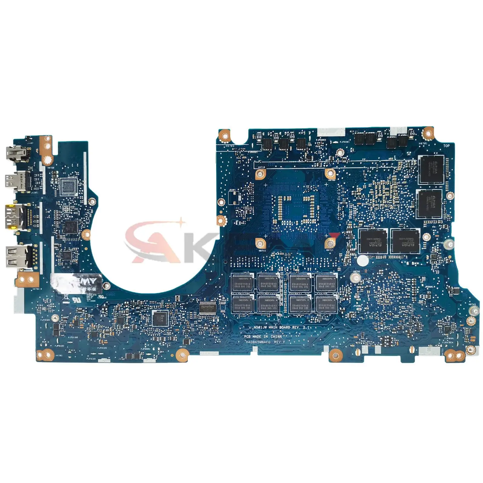 N501JW Motherboard GTX960M I7-4720HQ I7-4750HQ 4G 8GB de RAM Para Asus UX501JW UX501J N501J G501JW G501 Laptop motherboard mainboard